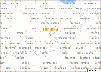 map of Tumidaj