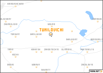 map of Tumilovichi