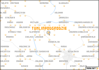 map of Tumlin Podgrodzie