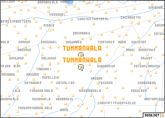 map of Tummanwāla
