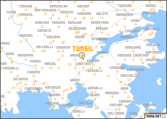 map of T\