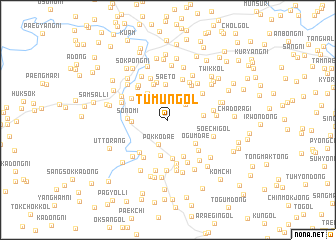 map of Tumun-gol