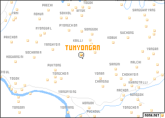 map of Tumyŏngan