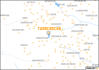 map of Tunacancha