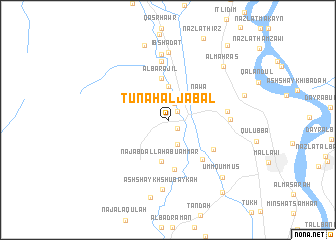 map of Tūnah al Jabal