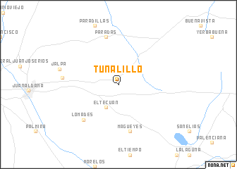 map of Tunalillo