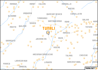 map of Tuñali