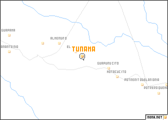 map of Tunama