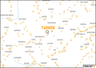 map of Tunana