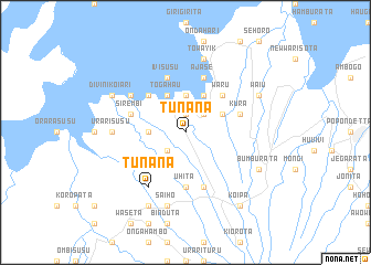 map of Tunana