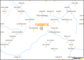 map of Tunante