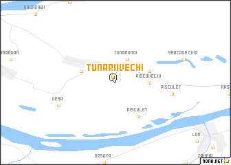 map of Tunarii Vechi