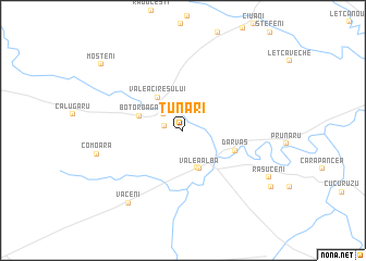 map of Tunari