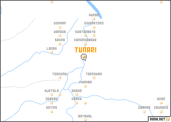 map of Tunari