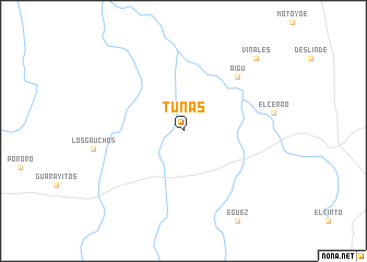 map of Tunas