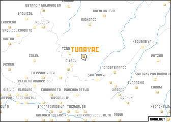 map of Tunayac