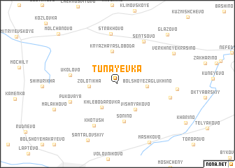 map of Tunayevka