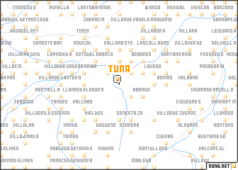 map of Tuña