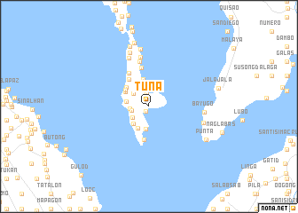 map of Tuna