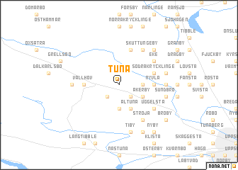 map of Tuna