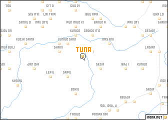 map of Tuna