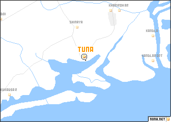 map of Tuna