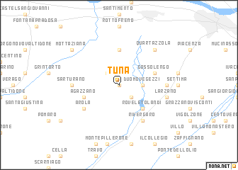 map of Tuna