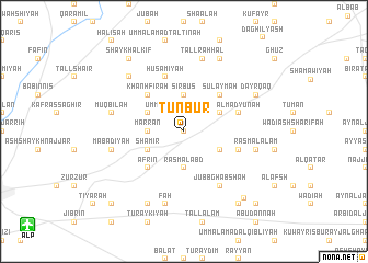 map of Ţunbūr