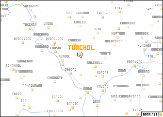 map of Tunch\