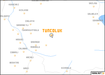 map of Tunçoluk