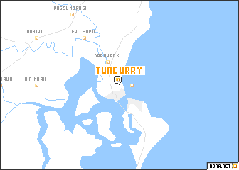 map of Tuncurry