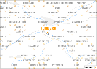 map of Tündern