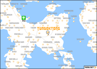 map of Tundŏk-tong