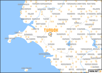 map of Tundŏk