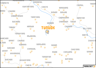 map of Tundŏk