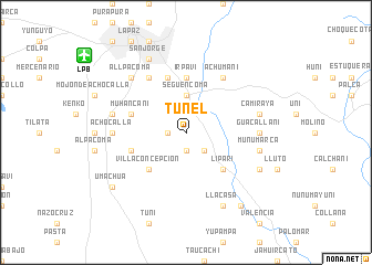 map of Tunel