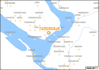 map of Tunga Goje