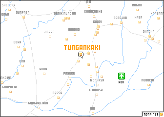 map of Tungan Kaki