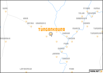 map of Tungan Kaura