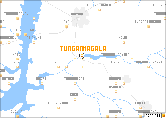 map of Tungan Magala