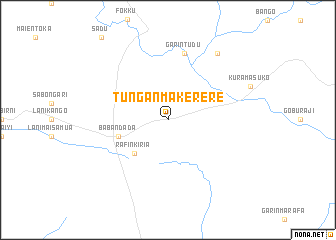 map of Tungan Makerere