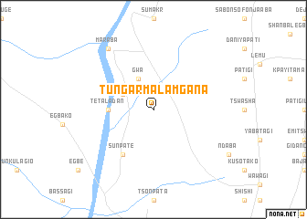 map of Tungar Malam Gana