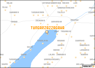 map of Tungar Zazzagawa