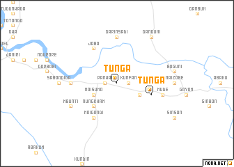 map of Tunga
