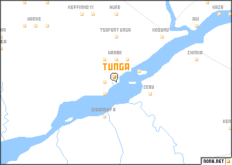 map of Tunga