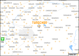 map of Tŭngch\