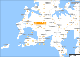 map of Tŭngdae