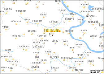 map of Tŭngdae