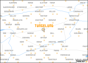 map of Tungelund