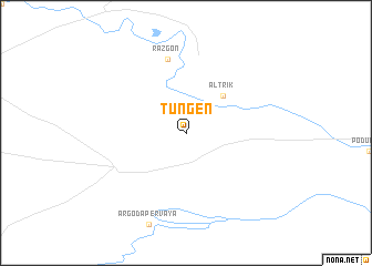 map of Tungen